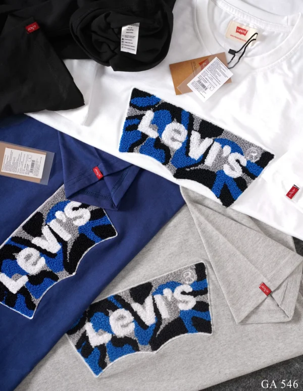 LEVIS CHEST EMBROIDERY COTTON ROUND NECK T-SHIRT - Image 11