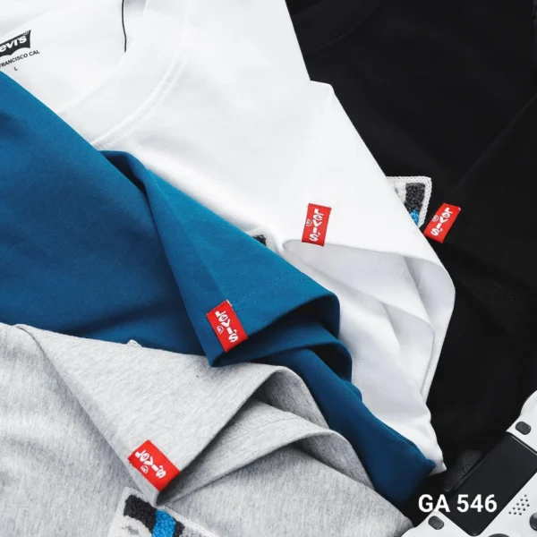 LEVIS CHEST EMBROIDERY COTTON ROUND NECK T-SHIRT - Image 8