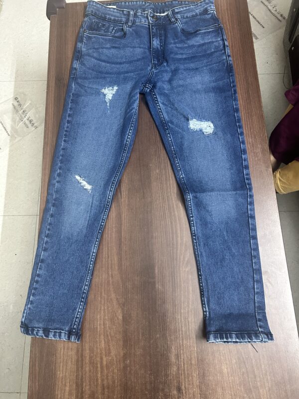 Men’s Torn Jeans – Size 34 | Skinny Fit / Ankle Length - Image 5