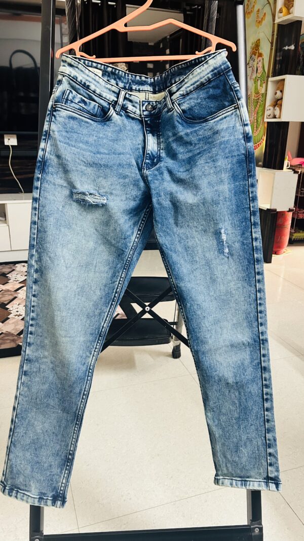 Men’s Torn Jeans – Size 34 | Skinny Fit / Ankle Length - Image 3