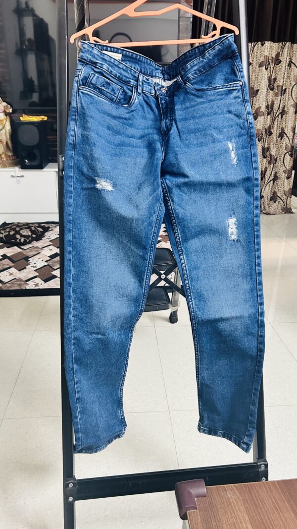 Men’s Torn Jeans – Size 34 | Skinny Fit / Ankle Length