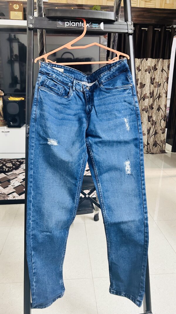 Men’s Torn Jeans – Size 36 | Skinny Fit / Ankle Length - Image 2