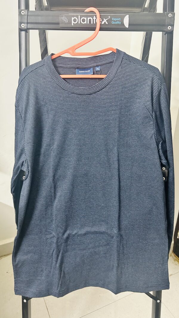 Men’s checked  Sweatshirt Style Full Sleeve T-Shirt - Image 4