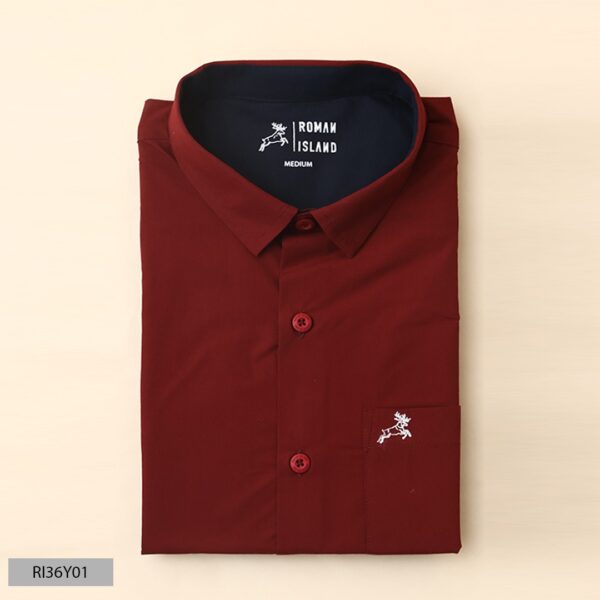 XXL-Size- 46 -Plain Half Sleeve Shirts for Casual Wear – Men’s - Image 3